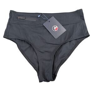 Fusalp Women's Black Swim High Rise Bikini Bottom Size 40